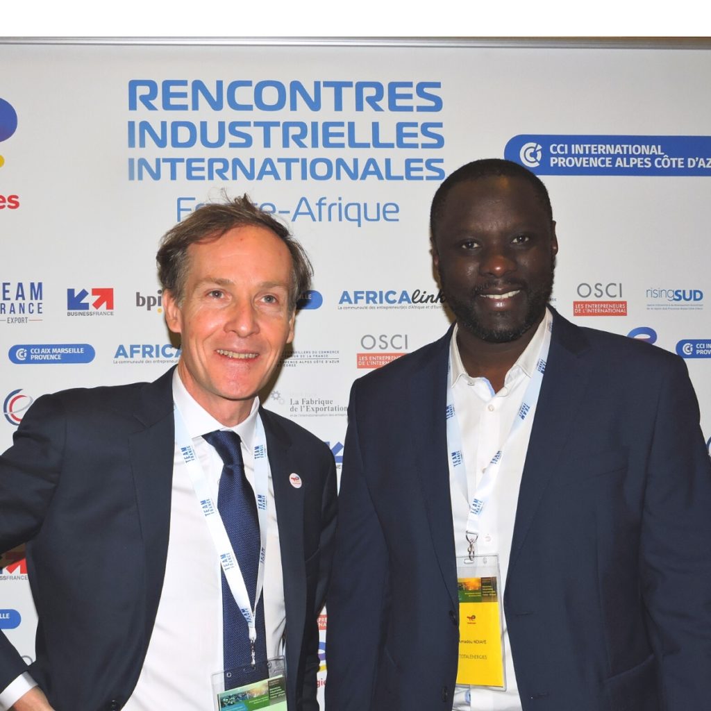  Alexandre Martin-denavit,Directeur du developpement internationnal TOTALEnergies et Amadou Ndiaye, TOTALEnergies responsable projet solaire