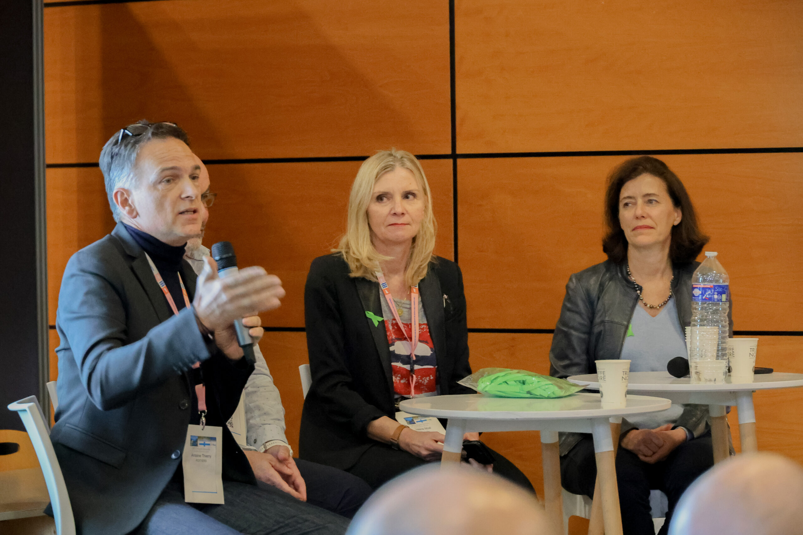 président de la Antoine Thierry, vice-président de la Société, Francophone de Transplantation, Pr Valérie MOAL, présidente de la commission des transplantations de l'AP-HM, Dr Marine Jeantet, directrice générale de l'Agence de Biomédecine