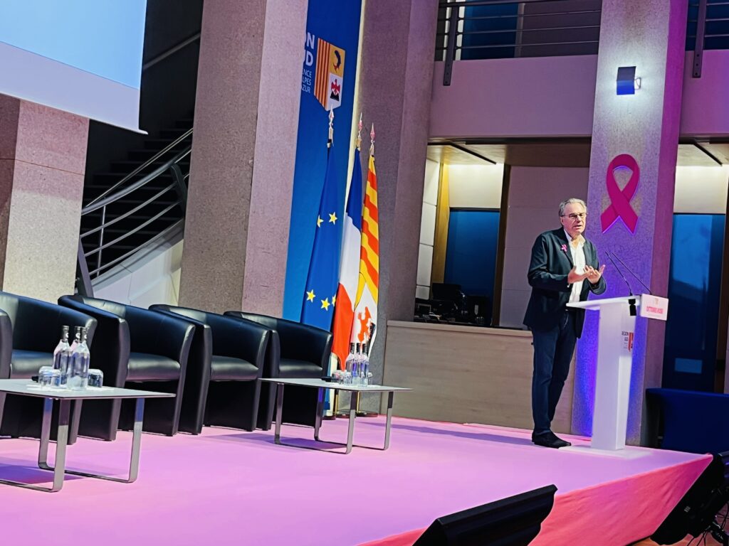 Renaud Muselier – Plan Cancer 2 Région Sud Renaud Muselier, président de la Région Sud, annonce la mise en service du premier Mammobile de France en 2026