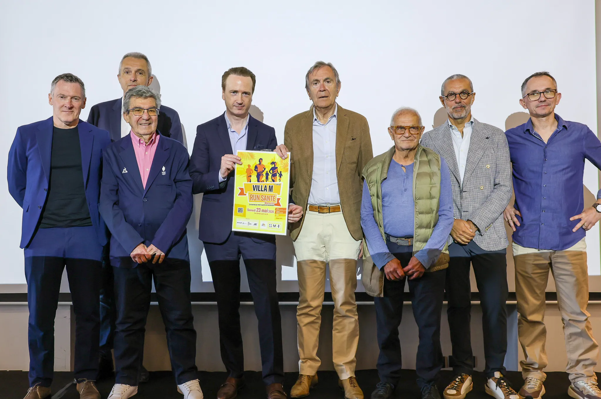 Les organisateurs et partenaires du Run Santé Villa M